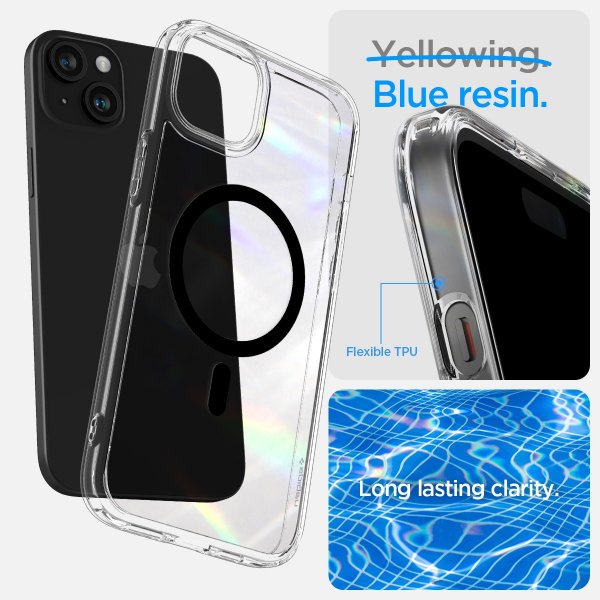 Spigen iPhone 15 Plus Cover Ultra Hybrid MagFit Sort