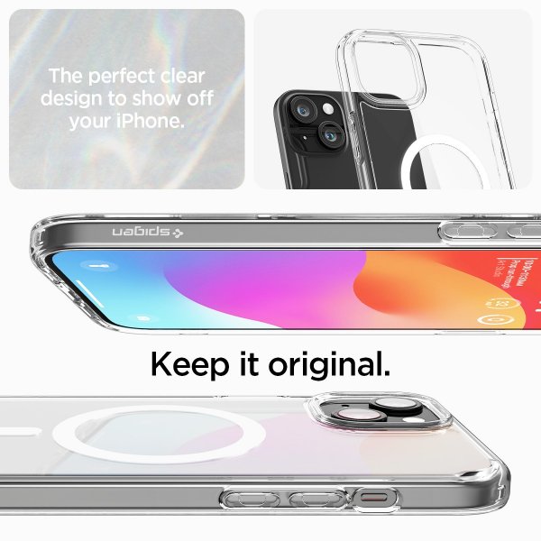 Spigen iPhone 15 Plus Cover Ultra Hybrid MagFit Hvid