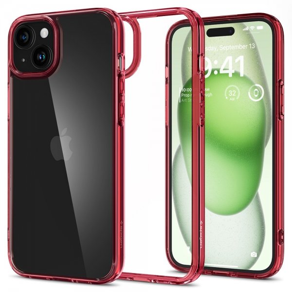 Spigen iPhone 15 Plus Cover Ultra Hybrid Red Crystal