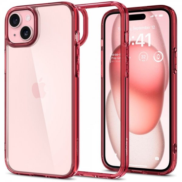 Spigen iPhone 15 Plus Cover Ultra Hybrid Red Crystal