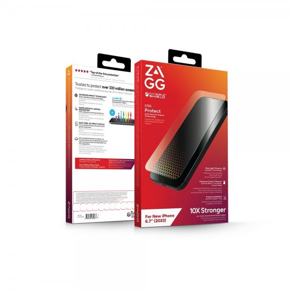 ZAGG InvisibleShield iPhone 15 Plus Skærmbeskytter Glass XTR3
