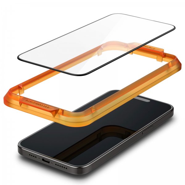 Spigen iPhone 15 Plus Skærmbeskyttelse GLAS.tR ALIGNmaster 2-pak