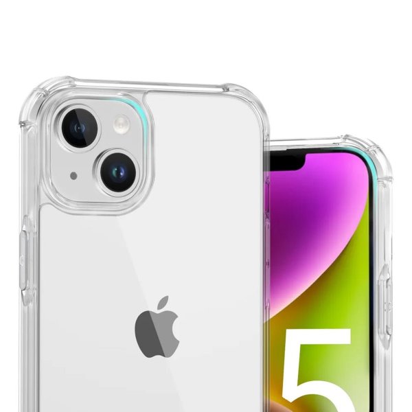 iPhone 15 Plus Cover Stødsikkert Transparent