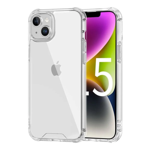 iPhone 15 Plus Cover Stødsikkert Transparent