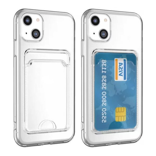 iPhone 15 Plus Cover Pung Stødsikkert Gennemsigtigt