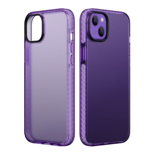 iPhone 15 Plus Cover Stødsikkert TPU Lilla