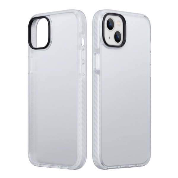 iPhone 15 Plus Cover Stødsikkert TPU Hvid