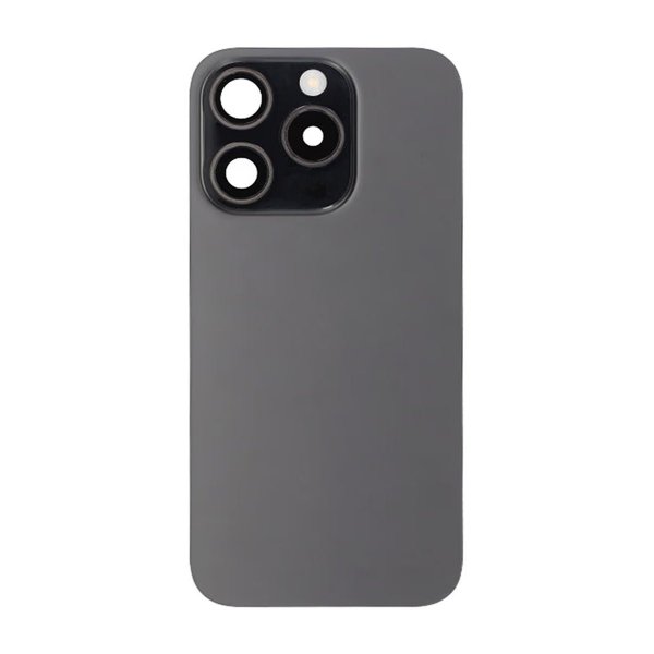 iPhone 15 Pro Bagside Glas Komplet OEM - Titansort