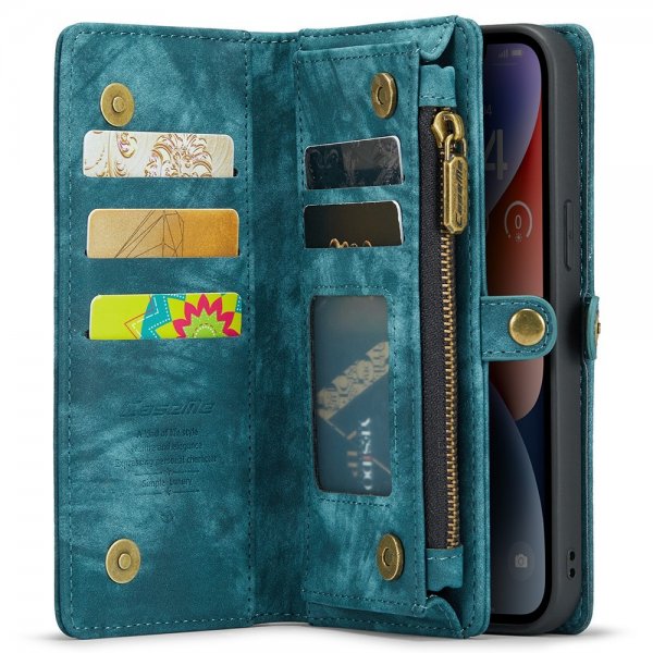 CaseMe iPhone 15 Pro Cover 008 Series Aftageligt cover Petrol