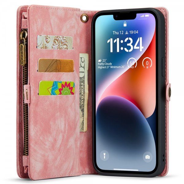 CaseMe iPhone 15 Pro Cover 008 Series Aftageligt Cover Rosa