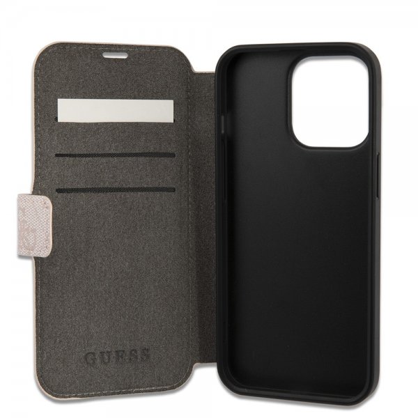 Guess iPhone 15 Pro Cover 4G Logo Rose