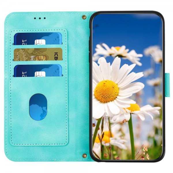 iPhone 15 Pro Cover Blomstermønster Grøn