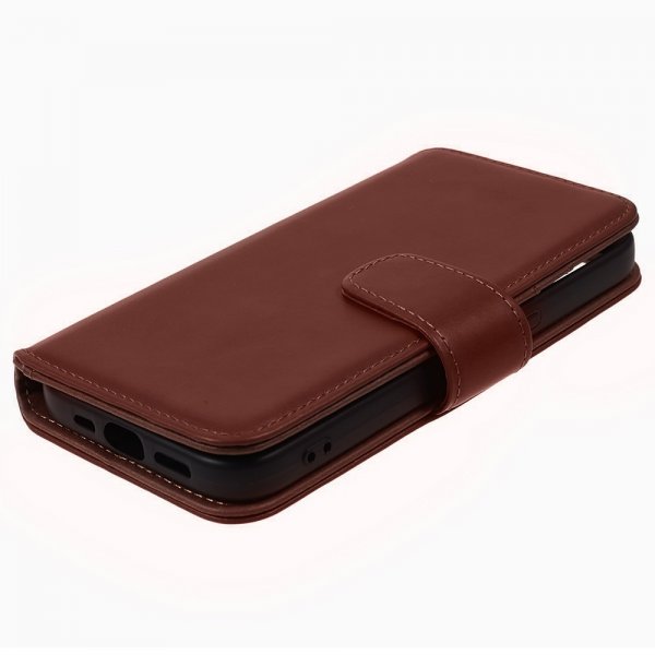 Nordic Covers iPhone 15 Pro Cover Essential Læder Maple Brown