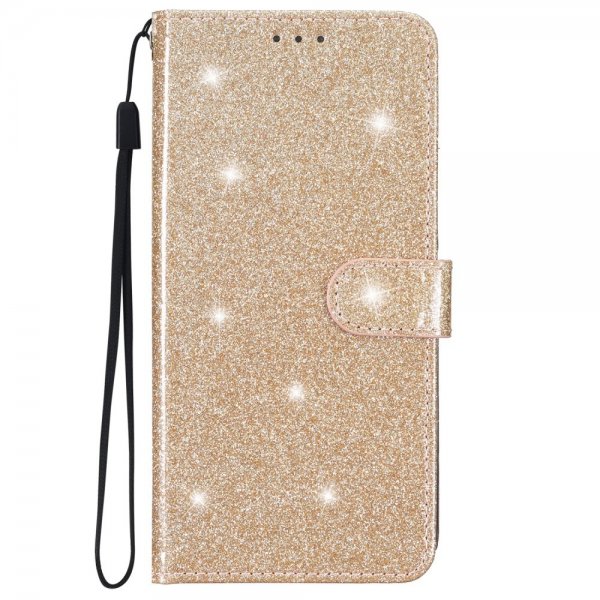 iPhone 15 Pro Cover Glitter Guld
