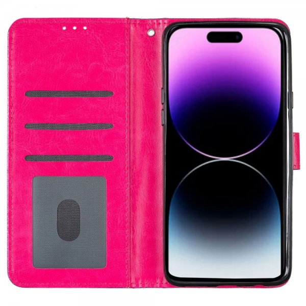 iPhone 15 Pro Cover Glitter Magenta