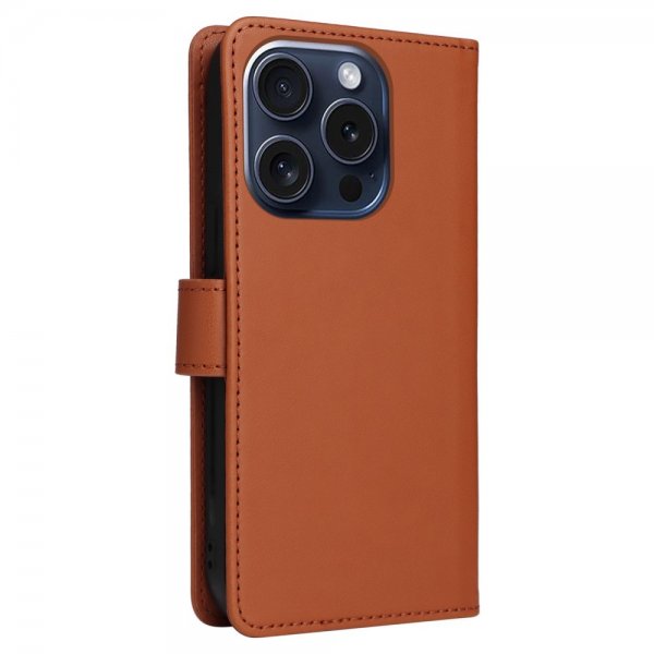 Betopnice iPhone 15 Pro Cover med Aftageligt Cover 005 Brun