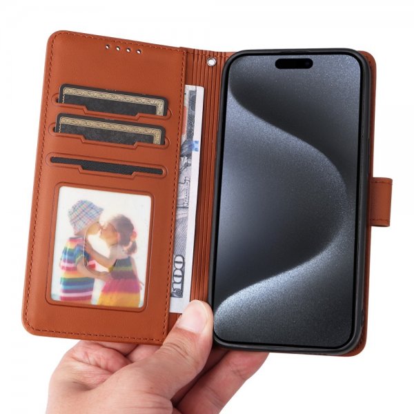 Betopnice iPhone 15 Pro Cover med Aftageligt Cover 005 Brun