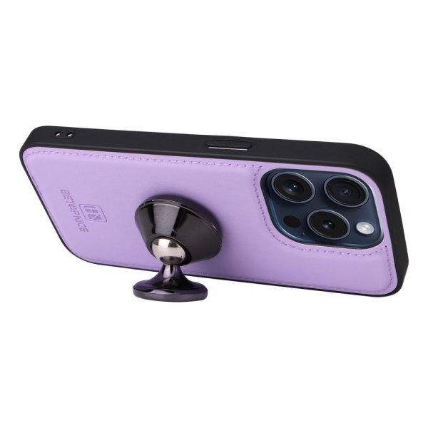 Betopnice iPhone 15 Pro Cover med Aftageligt Skal 005 Lilla