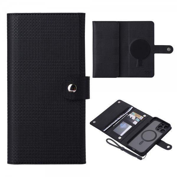 VILI iPhone 15 Pro Cover med Aftageligt Cover GHB Series MagSafe Sort