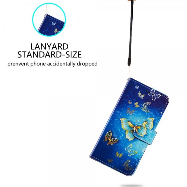 iPhone 15 Pro Cover Motiv Gylden Sommerfugl