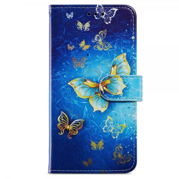iPhone 15 Pro Cover Motiv Gylden Sommerfugl