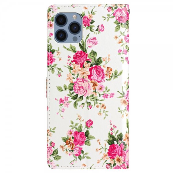 iPhone 15 Pro Cover Motiv Røde Blomster