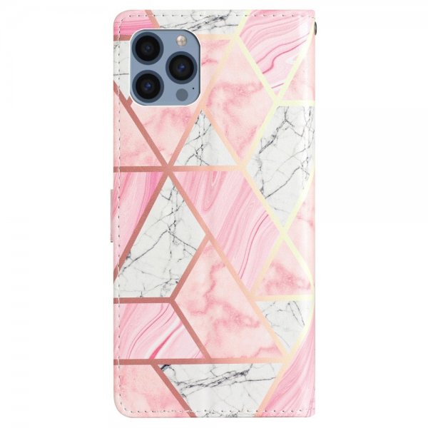 iPhone 15 Pro Cover Motiv Rosa Marmor