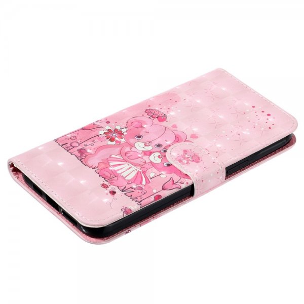 iPhone 15 Pro Cover Motiv Lyserøde Bamser