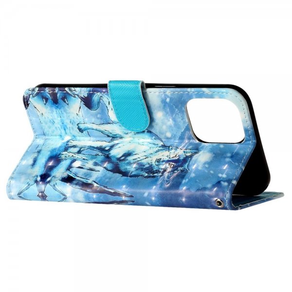 iPhone 15 Pro Cover Motiv Ulv Blå