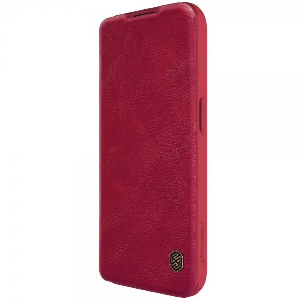 Nillkin iPhone 15 Pro Cover Qin Pro Series Rød