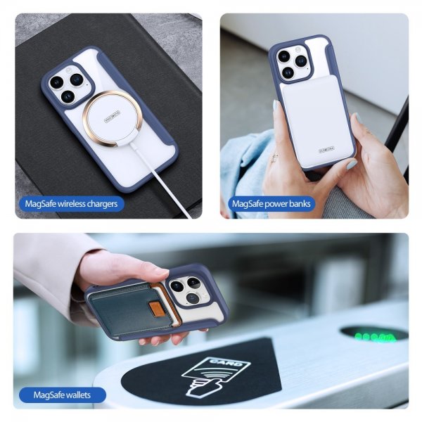 Dux Ducis iPhone 15 Pro Cover Skin X Pro Series MagSafe Blå