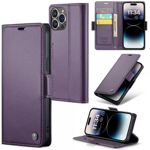 CaseMe iPhone 15 Pro Max Cover 023 Series Lilla