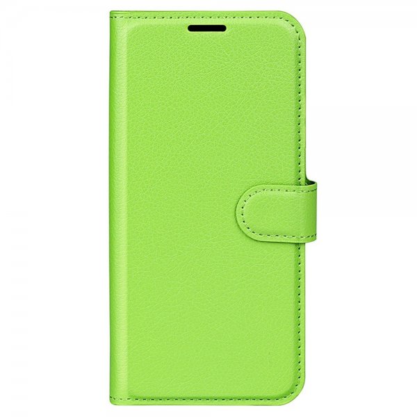 iPhone 15 Pro Max Cover Litchi Grøn