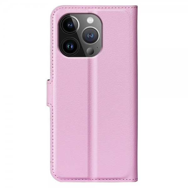 iPhone 15 Pro Max Cover Litchi Pink