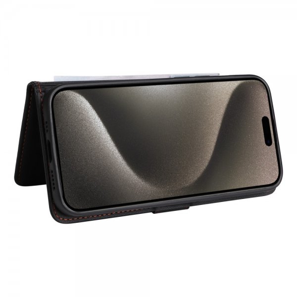 Betopnice iPhone 15 Pro Max cover med aftageligt etui 005 Sort