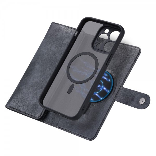 VILI iPhone 15 Pro Max Etui med Aftageligt Cover GV Series MagSafe Sort