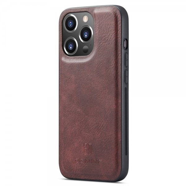 Dg.Ming iPhone 15 Pro Max Etui med Aftageligt Cover Rød