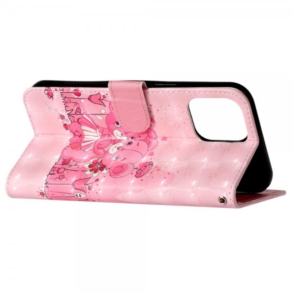 iPhone 15 Pro Max Cover Motiv Lyserøde Bamser