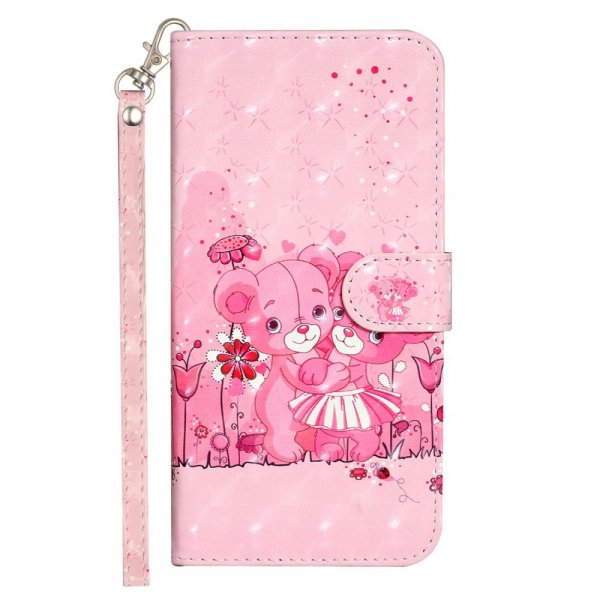 iPhone 15 Pro Max Cover Motiv Lyserøde Bamser