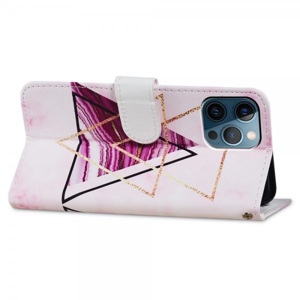 iPhone 15 Pro Max Cover Motiv Trekanter Marmor