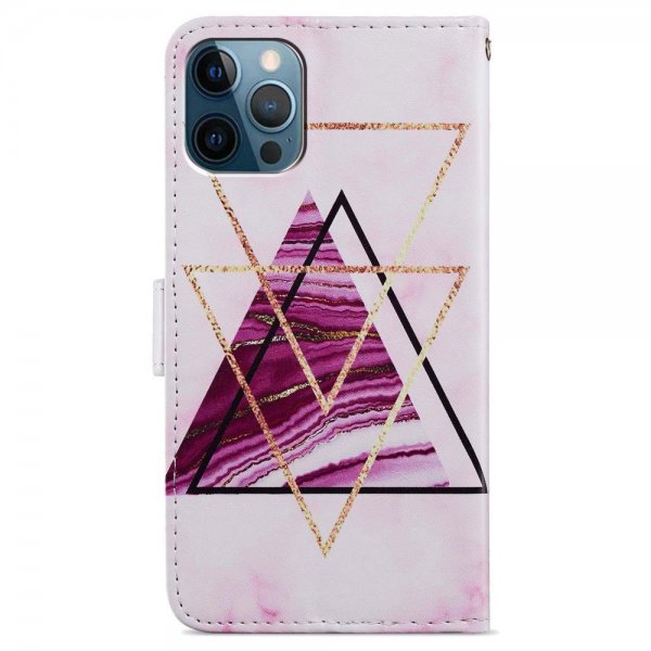 iPhone 15 Pro Max Cover Motiv Trekanter Marmor