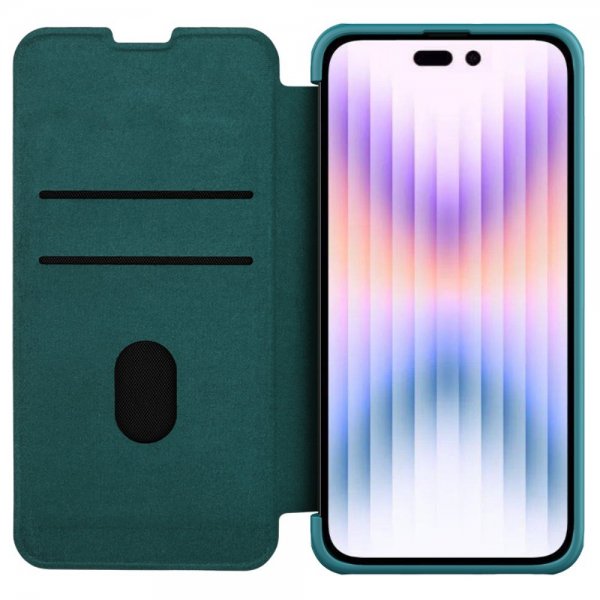 Nillkin iPhone 15 Pro Max Cover Qin Pro Series Grøn