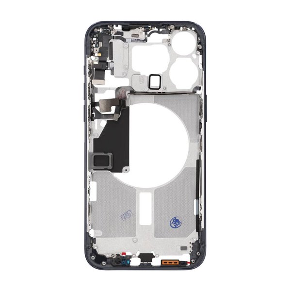 iPhone 15 Pro Max Mellemramme med smådele OEM - Titanblå