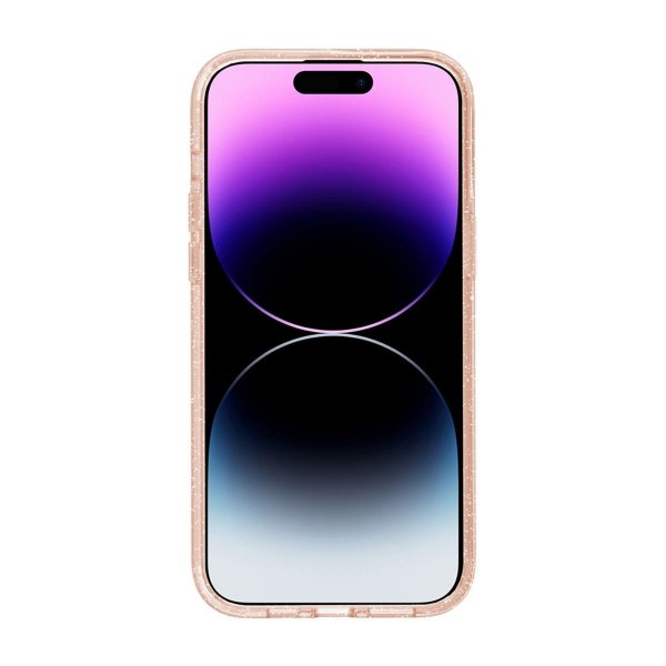 iPhone 15 Pro Max Cover Glitter MagSafe Guld