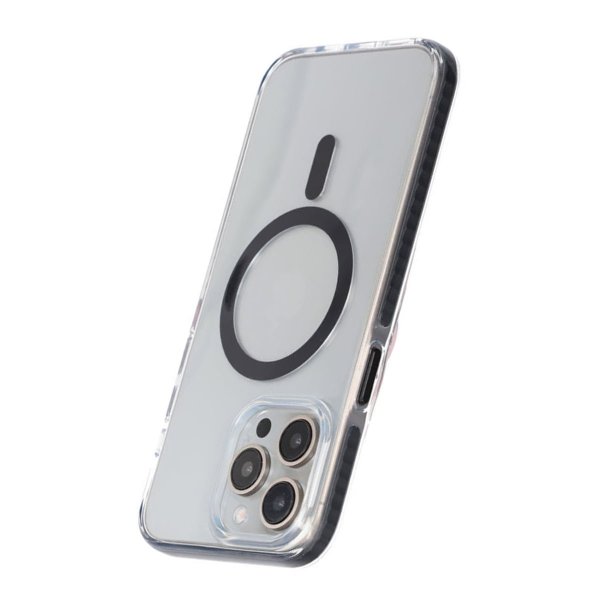 iPhone 15 Pro Max Cover Stødsikkert MagSafe Sort