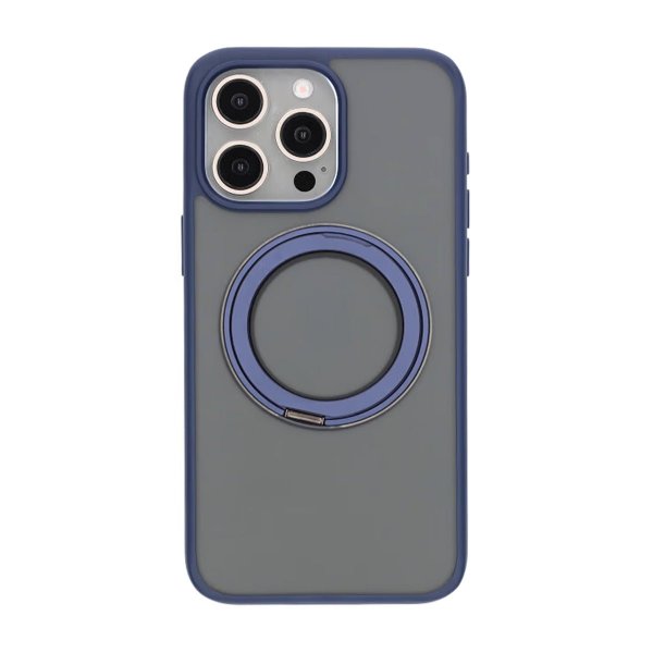 iPhone 15 Pro Max Cover Roterbart MagSafe Stativ Blå