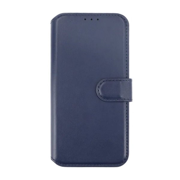 Rvelon iPhone 15 Pro Max Cover Ægte Læder Blå