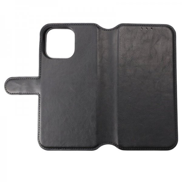 Rvelon iPhone 15 Pro Max Cover Magnetisk Aftageligt Cover Sort