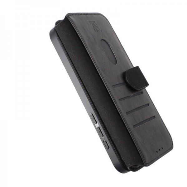 Rvelon iPhone 15 Pro Max Cover Magnetisk Aftageligt Cover Sort