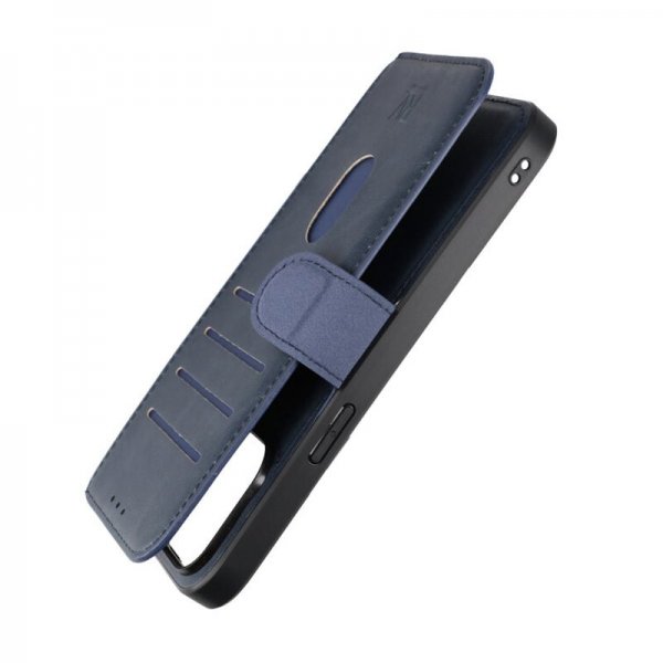 Rvelon iPhone 15 Pro Max Cover 4 Kortrum MagSafe Blå